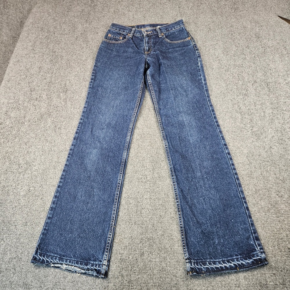 Vintage Levis 517 Bootcut Jeans Dark Wash Denim Size 7/8 Made in CRC 517-0217